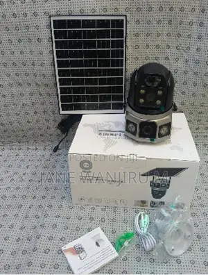 Quality Solar Light Camera Wifi Dual Lens PTZ 4mp Wifi Solar