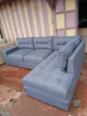 Quality Dark Grey 6 Seater L-Seat