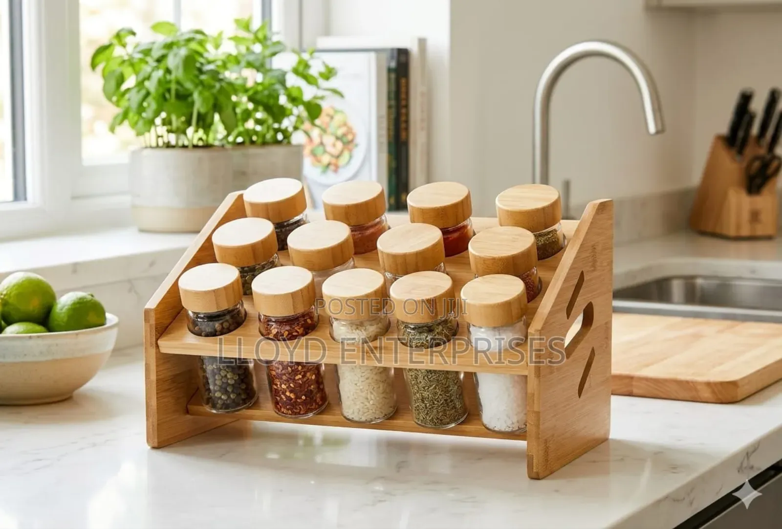 Bamboo Spice Rack