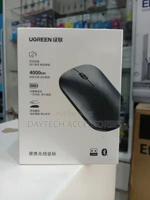 Ugreen Thin Wireless Mouse 2.4g + Bluetooth Dual-Mode - Silver