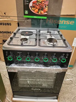 Syinix 60*60 3gas+1hotplate Cooker With Electric Oven