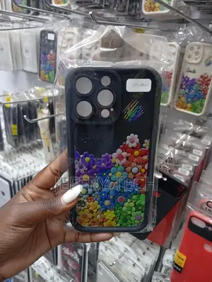 iPhone 15 Pro Max Cute, Colorful Flower-Themed Phone Case