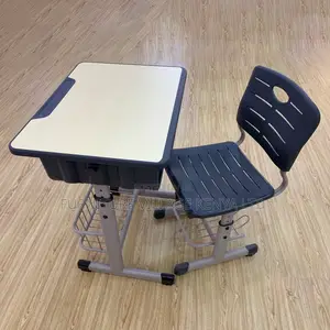 Plastic Adjustable Homework Desk and Chair Set