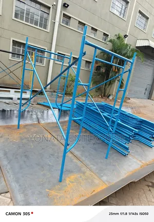 Scaffolding H-Frame Ladders 2m High Blue in Color