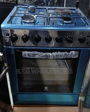 Euroken 60x55 Cooker 3 Gas 1 Electric Oven Cooker
