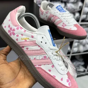 Ladies Adidas Samba Pink Floral Sneakers