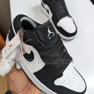 Nike Air Jordan One Black White Panda Sneakers