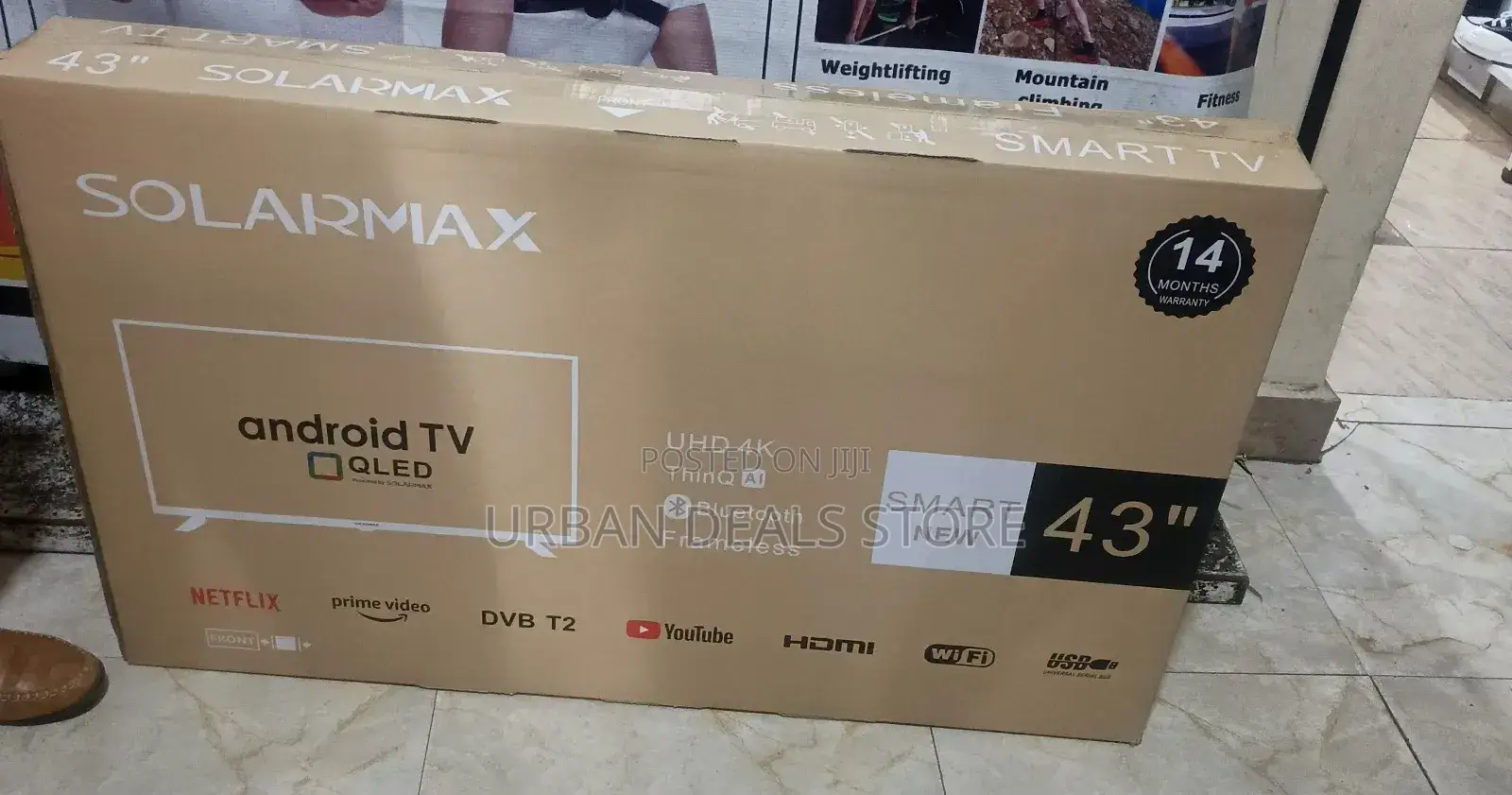 Solarmax 43" Smart Android Digital Bluetooth Qled Enabled Tv
