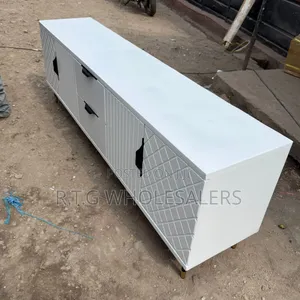 6ft Executive Tv Stand Modern Box Design With Storage Unit