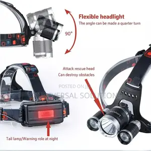 *3 Lamps Headlight Rechargeable Led Headlamp/Flashlight*