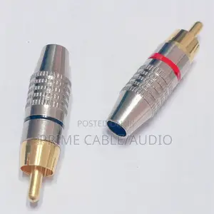 High-Quality Rca Male Audio Connectors ( Gold-Plated)