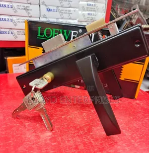 Black Door Lock for Wooden/Steel Door
