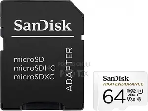 Sandisk High Endurance Microsd 64gb + Adapter