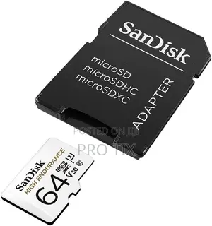 Sandisk High Endurance Microsd 64gb + Adapter