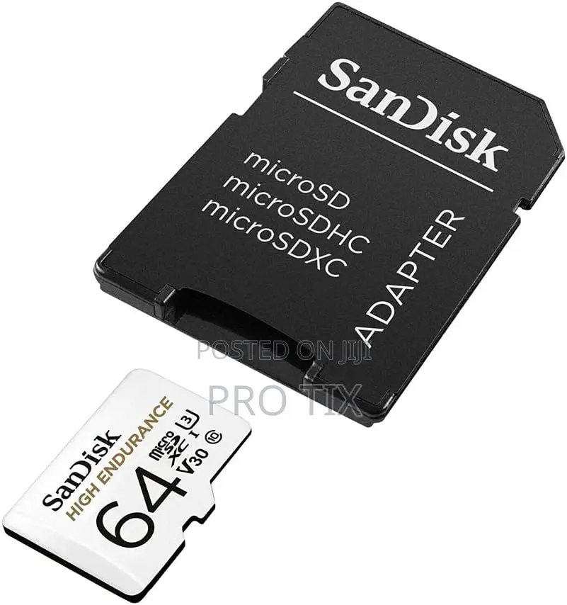 Sandisk High Endurance Microsd 64gb + Adapter