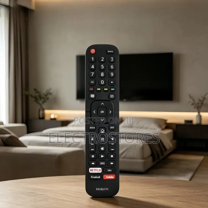 En2bj27hremote Control for Hisense Led LCD Smart Tv, Netflix Youtube