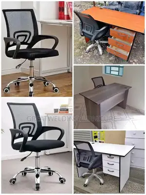 Ergonomic Mesh Office Chair With Desk JPG