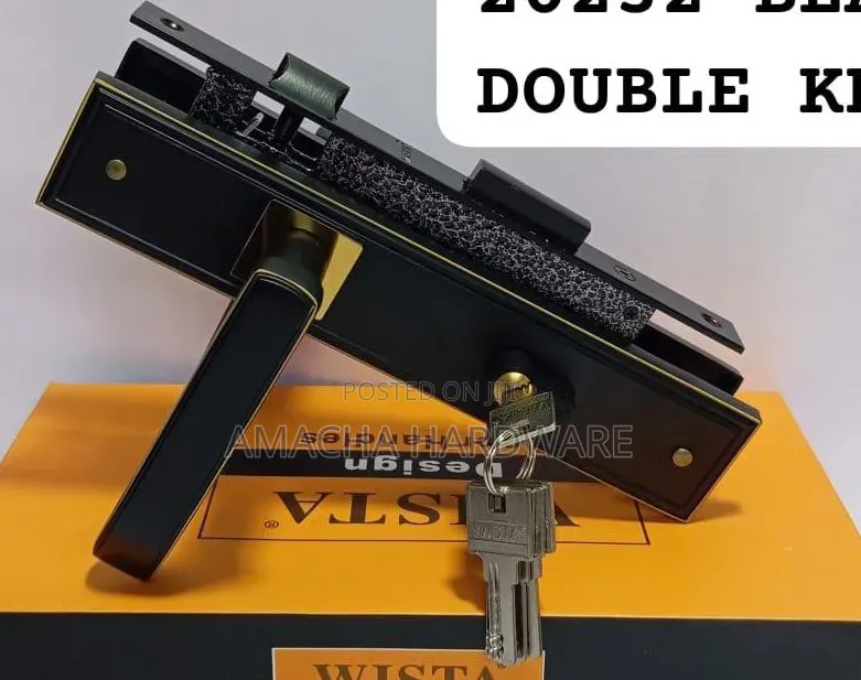 Black Double Key Wista Lock