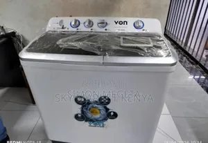 Clear White New Von 13kgs Washing Machine