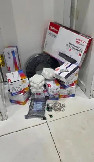 Eight Complete Dahua Cameras 8ch With 100m Cable Full Colored CCTV