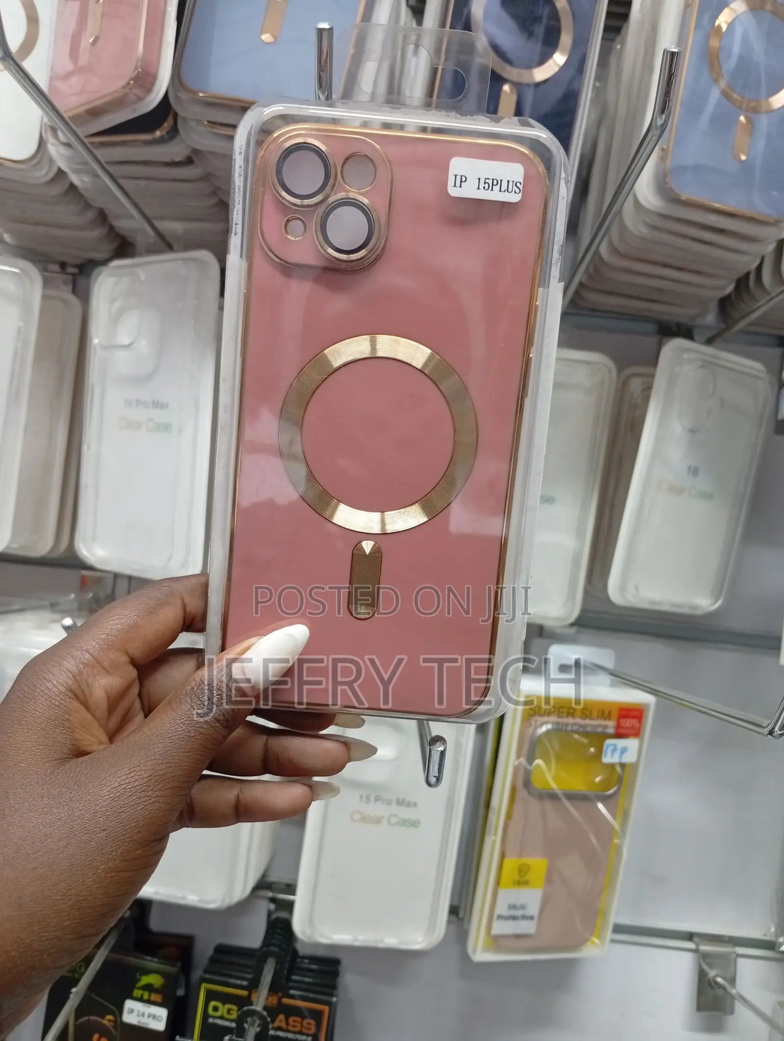 iPhone 15 Plus Electroplated Clear Phone Case