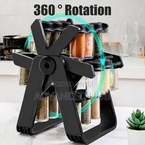 Windmill 18 Jar Rotating Spice Rack (18pc)
