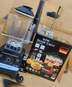 Powerful 8500 Watts Silver Crest Blender Sc-1589 | 2.5l Jug + Grinder