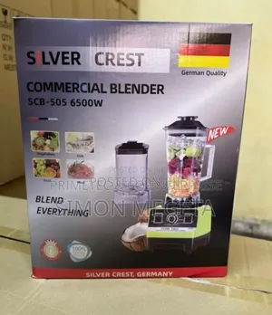 With 6500watts Silver Crest Commercial Blender