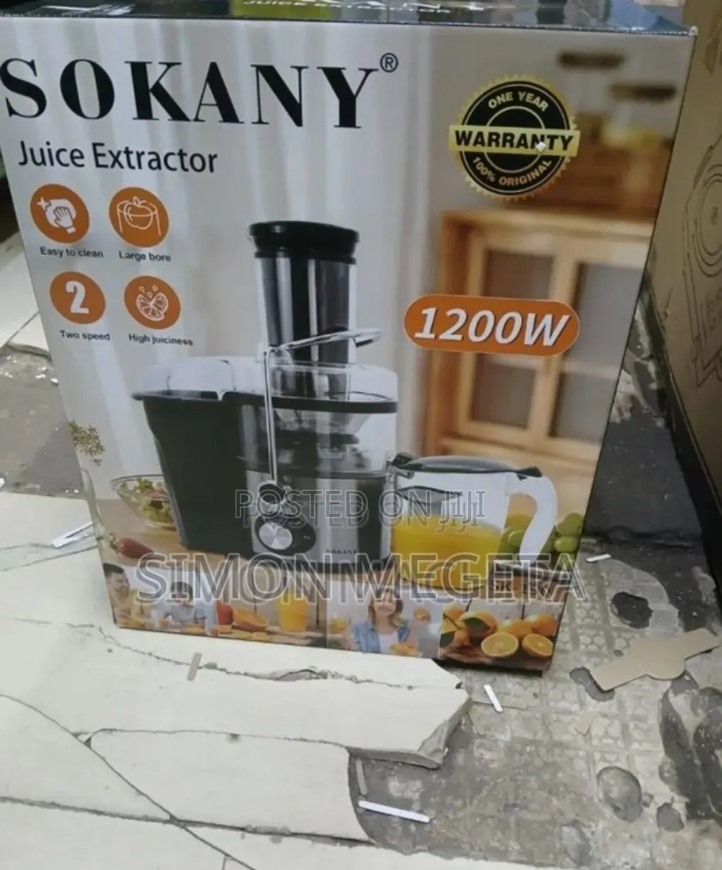 1200 Watts Sokany Slow Juicer