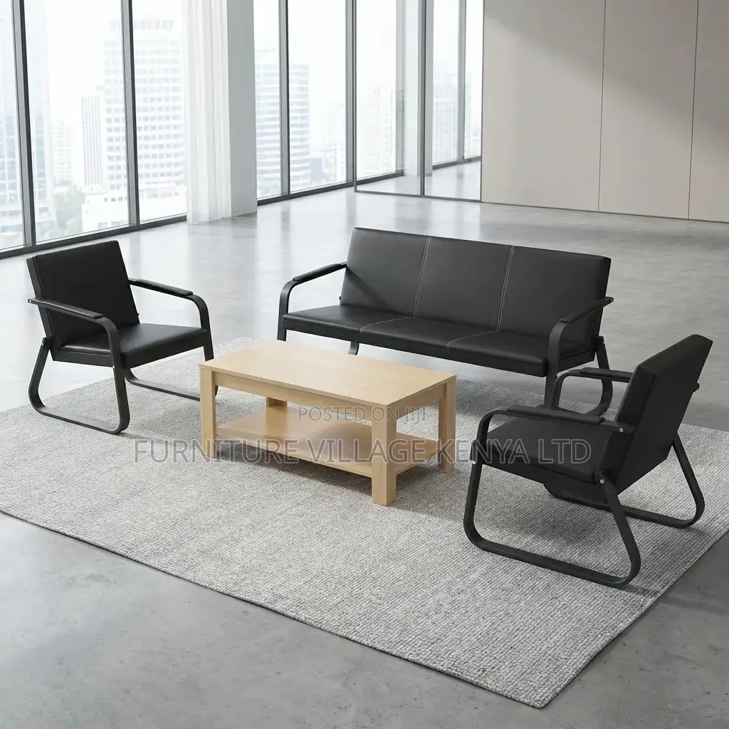 5-Seater Reception Area Guest Sofa Set