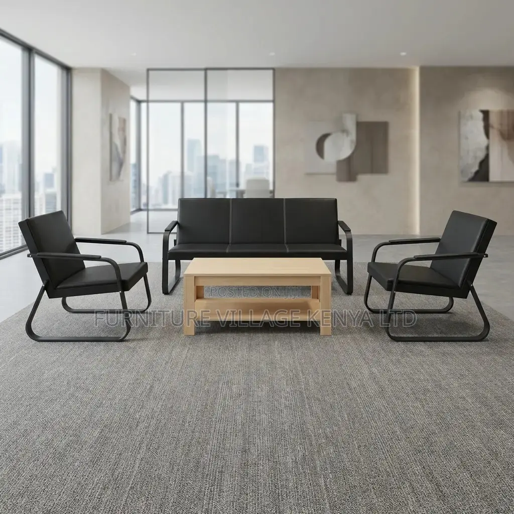 5-Seater Reception Area Guest Sofa Set