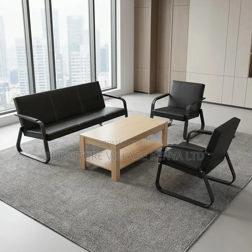 5-Seater Reception Area Guest Sofa Set