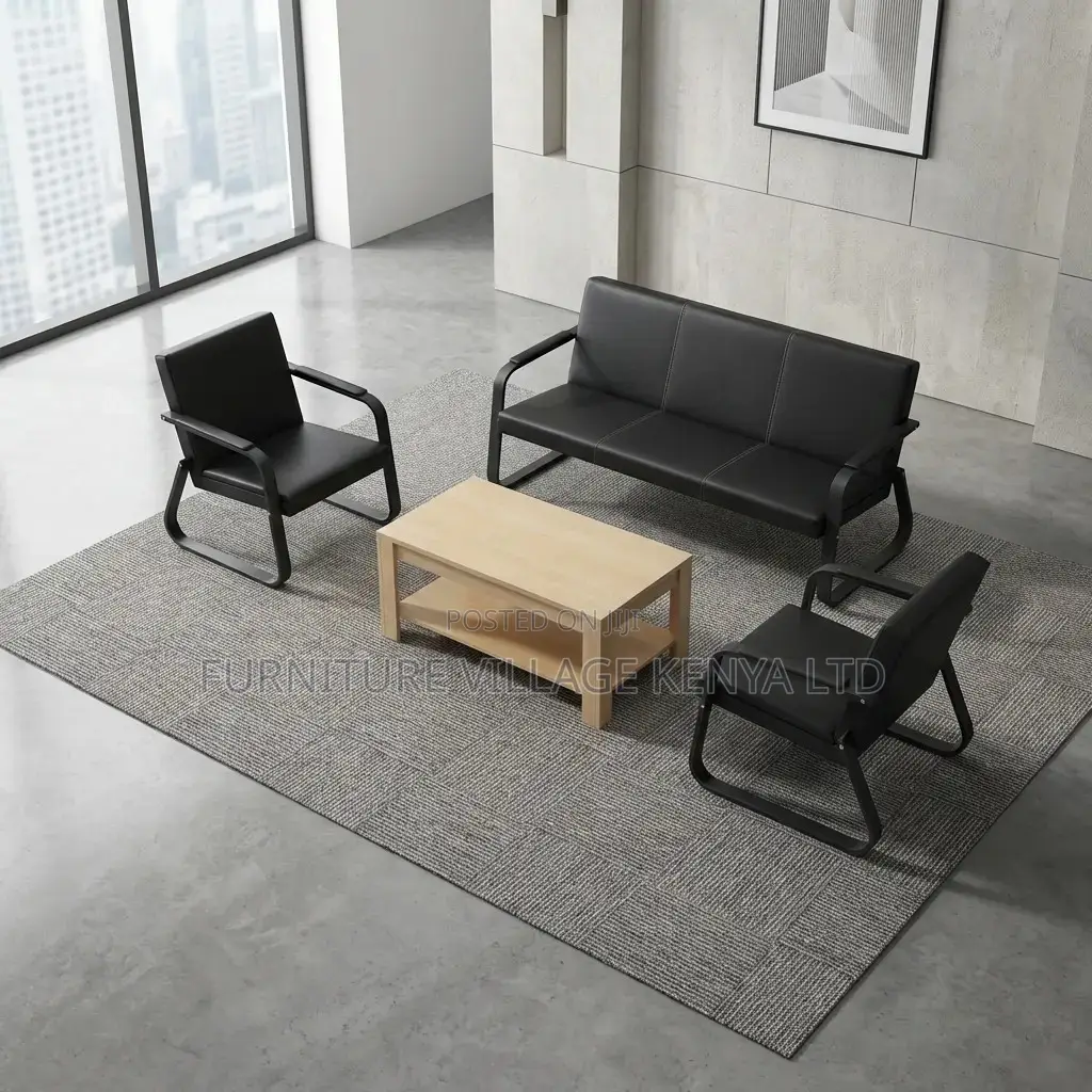 5-Seater Reception Area Guest Sofa Set