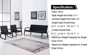 Office Sofa; Five Seaters Executive Accomodative Office Leather Sofa