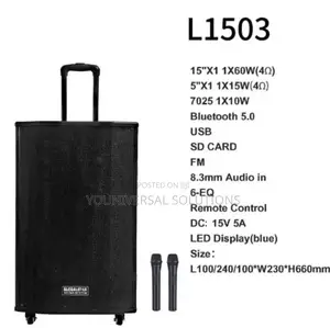 Rechargeable Trolley Speaker L1503