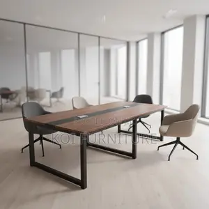 Boardroom Table; 2.4m Top Designed Executive Koi Boadroom Tabe