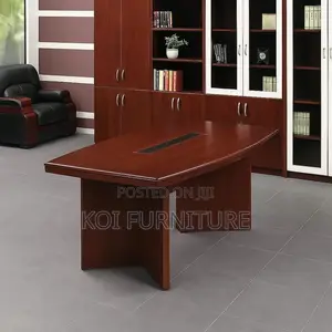 Boadroom Table; 2.4 Meters Mahogany Wooden Red Brown Boadroom Table