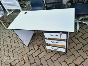 White/Black Home Office Desk
