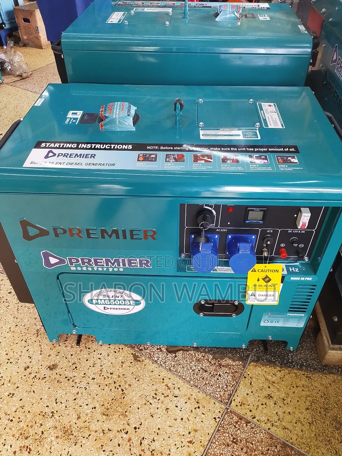 Premier Diesel Silent Generator 6.6kva/6.6kva Diesel Silent Generator