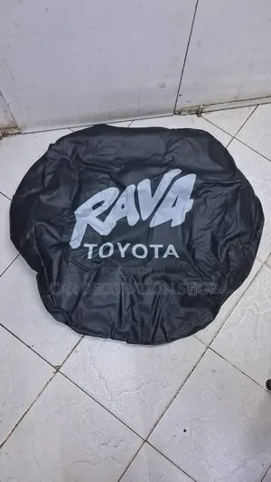 Rav4 Black 16inch Canvas Spare Wheel Waterproof Cover Bag