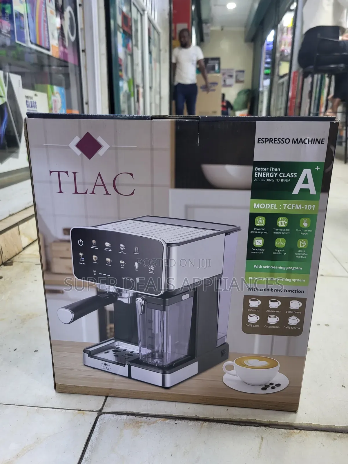 Tlac Espresso Coffee Machine TCFM 101, 1.8l