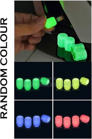 8x Glowing Valve Stem Valve Caps Covers