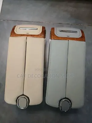 Comfortable Grey or Baije Double Door Armrest Box With Charging Ports