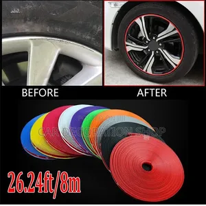 Slim Strip Rubber Rim Saver Protector in Colors