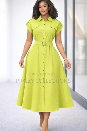 Beautiful Midi Linen Dress