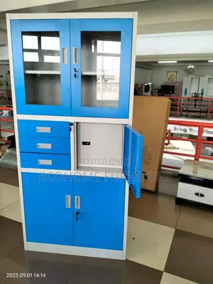 6 Door Blue Filling Cabinets