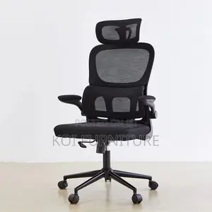 Office Chair; High Backrest Orthopedic Seat With Headrest