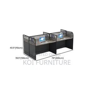 Office Workstations; Four Users MDF Made Executive Workstation Desks