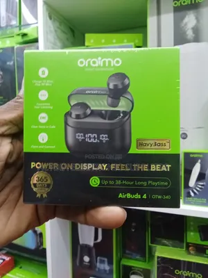 Oraimo Airbuds 4 Otw-340 38 Hours Play Time