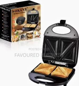 Top Guarantee Sandwitch Maker Sokany/4 Slices Nonstick Toaster Maker